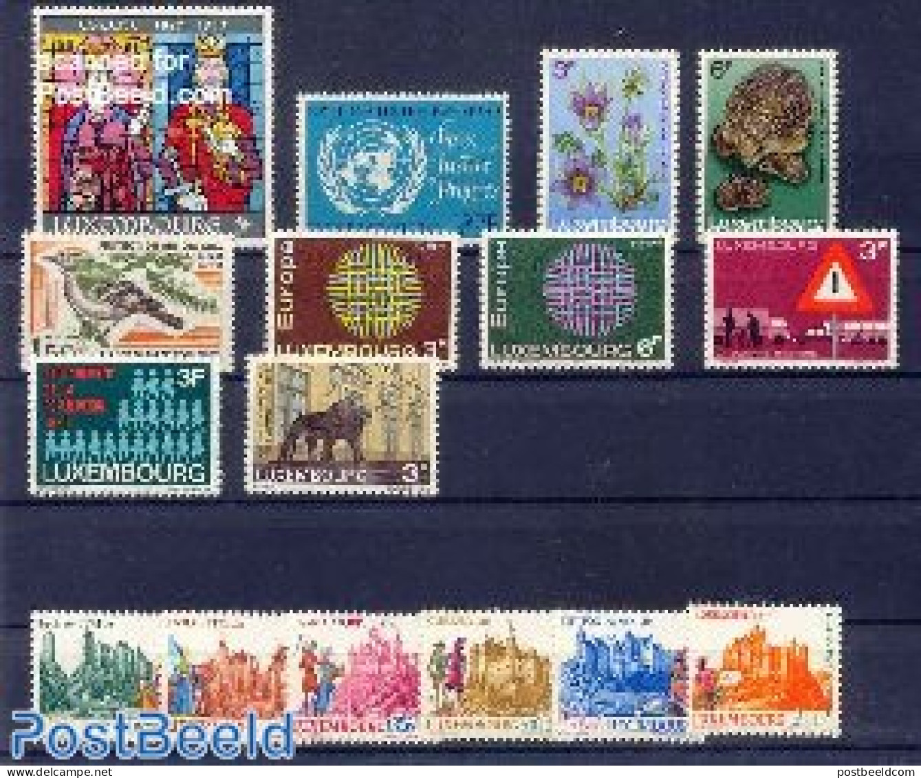 Luxemburg 1970 Yearset 1970, Complete, 16v, Mint NH, Various - Yearsets (by Country) - Unused Stamps