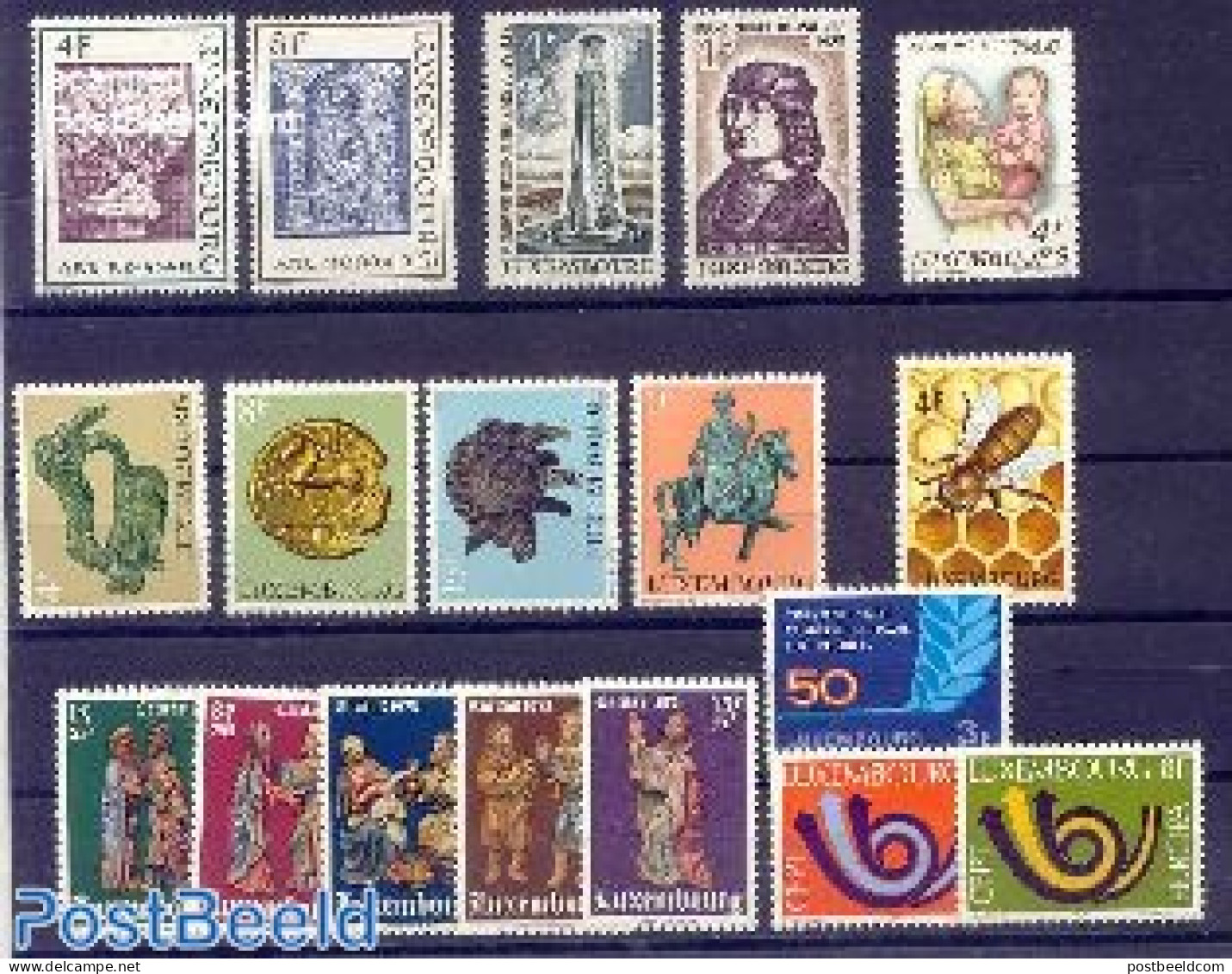 Luxemburg 1973 Yearset 1973, Complete, 18v, Mint NH, Various - Yearsets (by Country) - Neufs