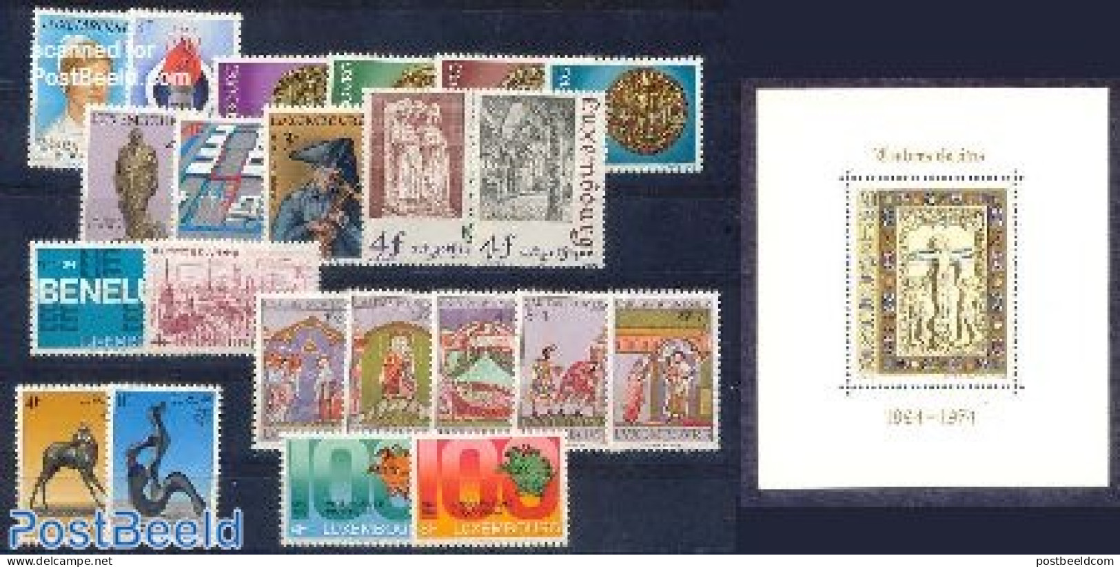 Luxemburg 1974 Yearset 1974, Complete, 22v +, Mint NH, Various - Yearsets (by Country) - Neufs