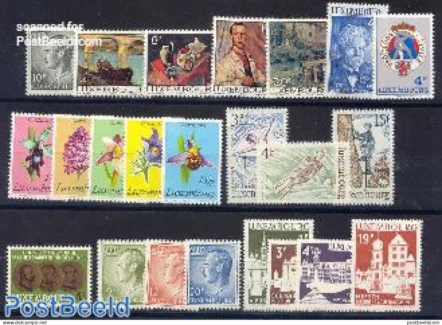 Luxemburg 1975 Yearset 1975, Complete, 23v, Mint NH, Various - Yearsets (by Country) - Neufs