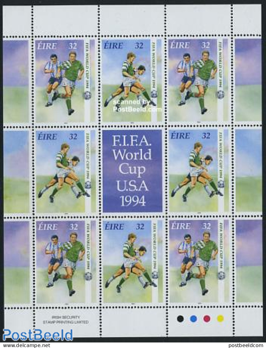 Ireland 1994 World Cup Football M/s, Mint NH, Sport - Football - Neufs