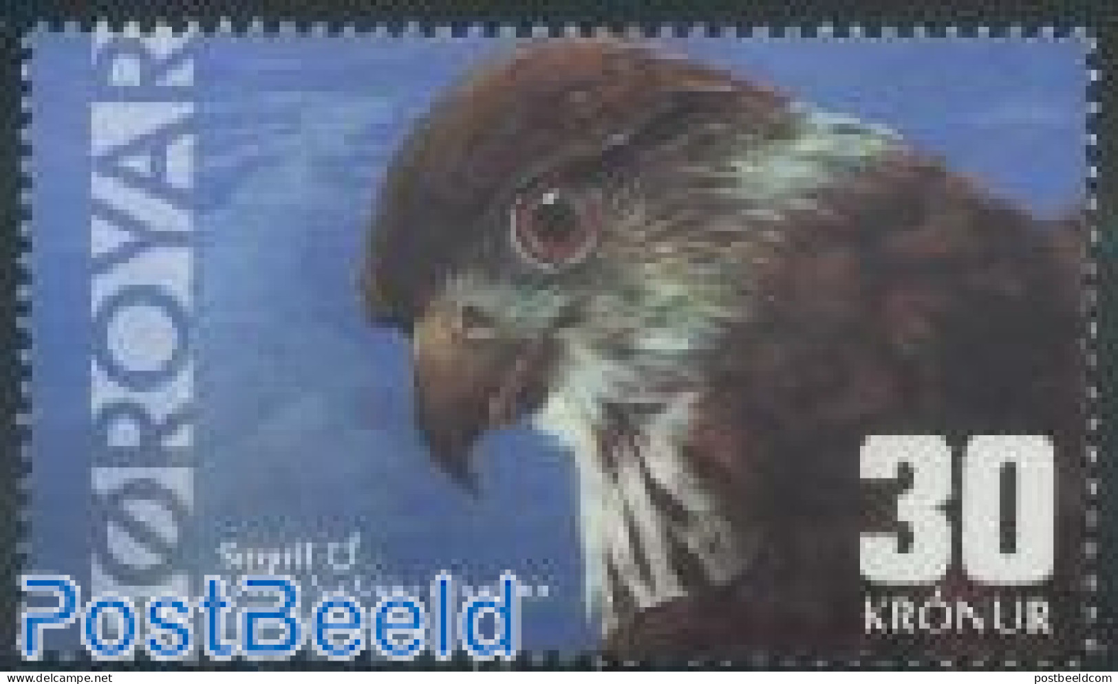 Faroe Islands 2002 Bird Of Prey 1v, Mint NH, Nature - Birds - Birds Of Prey - Andere & Zonder Classificatie