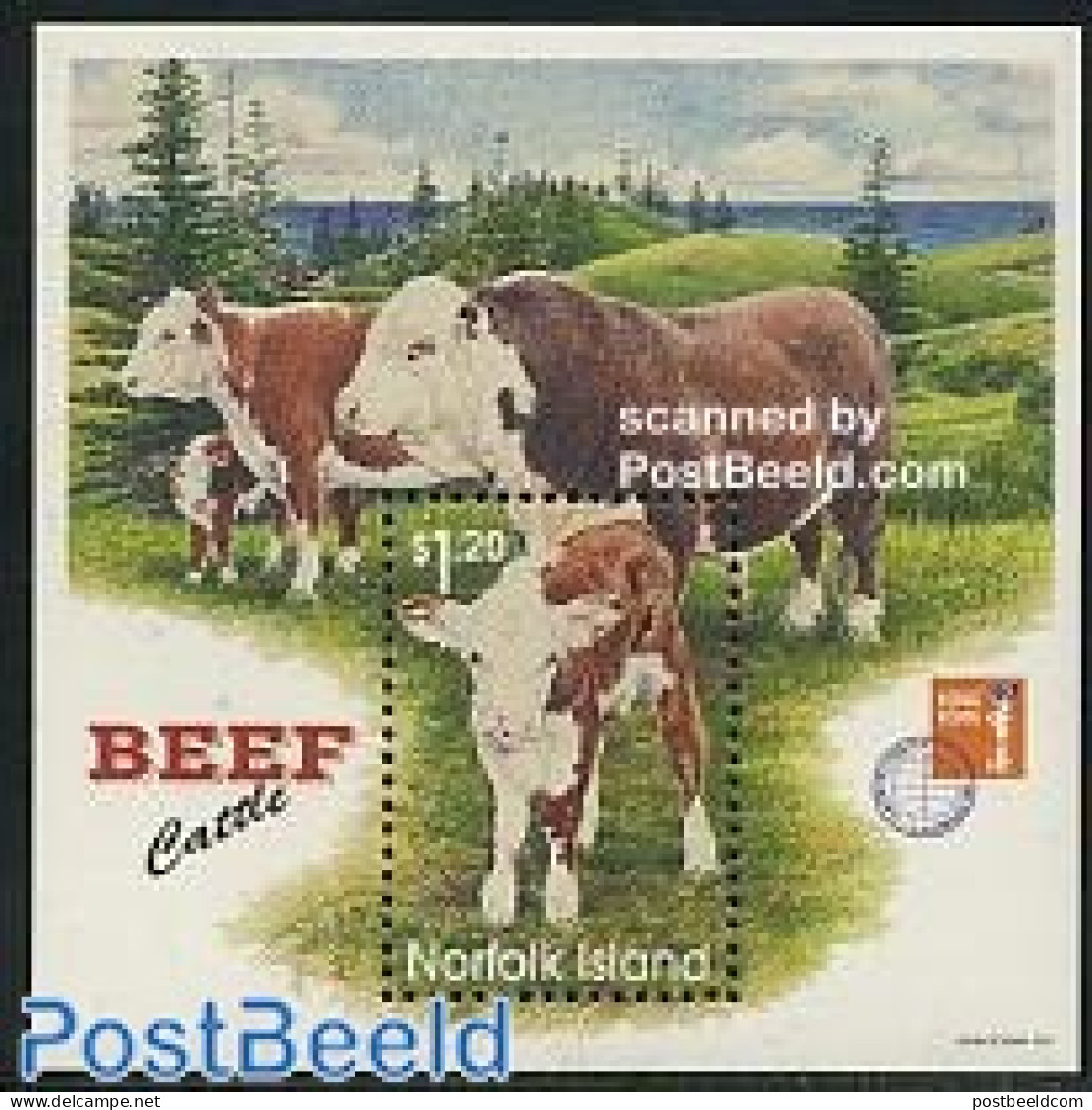Norfolk Island 1997 Hong Kong 1997 S/s, Mint NH, Nature - Various - Cattle - Philately - New Year - Nouvel An