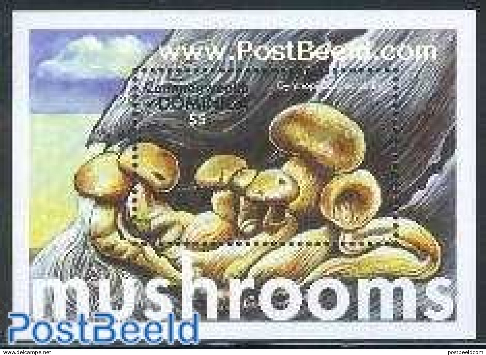 Dominica 2001 Mushrooms S/s, Gymnopilius Spectabilis, Mint NH, Nature - Mushrooms - Mushrooms