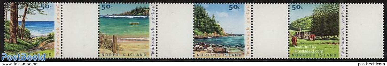 Norfolk Island 2003 Personal Stamps 4v+tabs [:T::T::T::T], Mint NH, Nature - Cattle - Andere & Zonder Classificatie