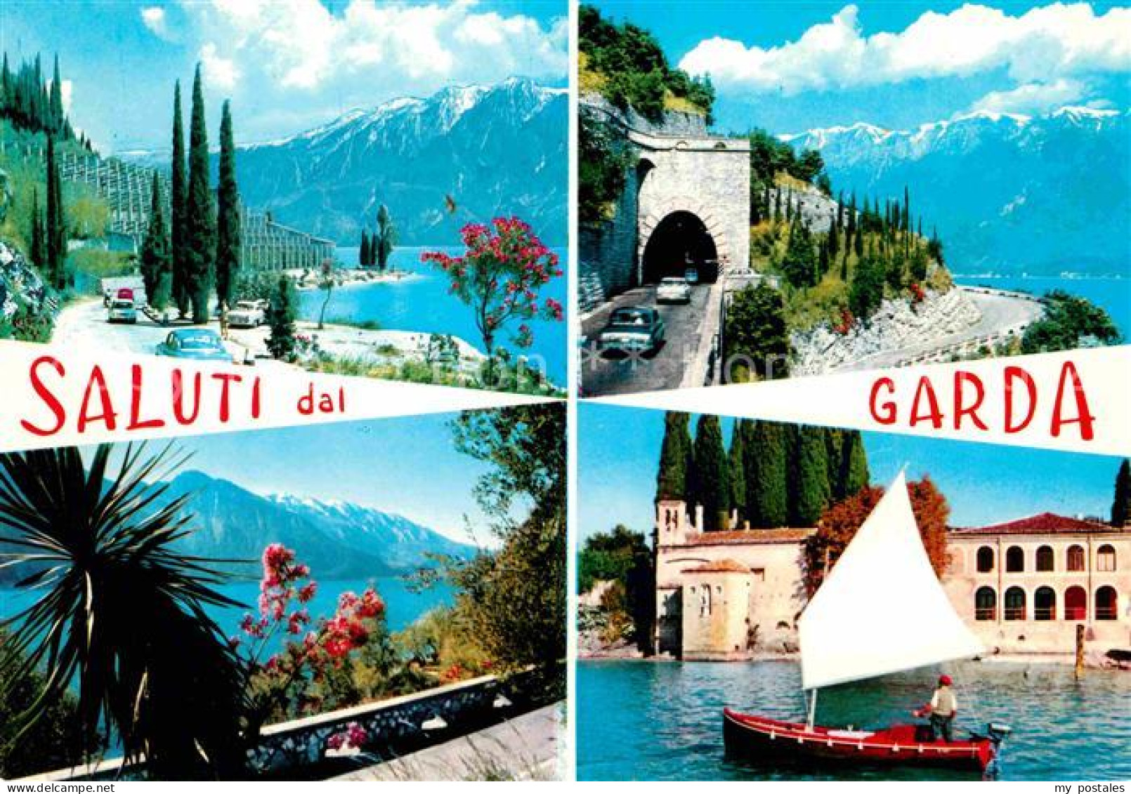 72734027 Garda Lago Di Garda Panorama Gardasee Segeln Tunnel Alpen Garda Lago Di - Autres & Non Classés