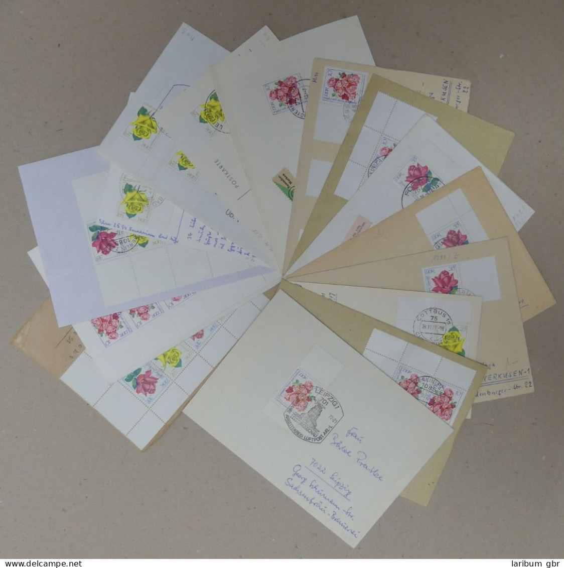 DDR Lot Gestempelt Mit über 50 Briefe/Belege Auf MHB 14-15 #IM665 - Postzegelboekjes