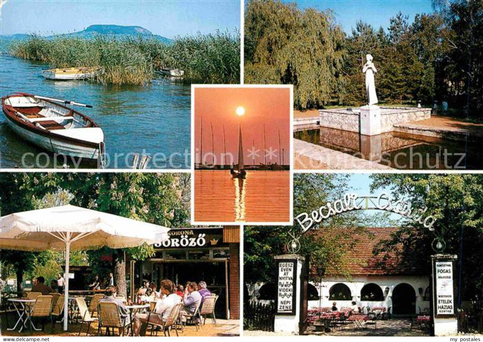 72733979 Boglarlelle Balatonlelle Restaurant Am Plattensee Denkmal Segeln In Der - Hungría