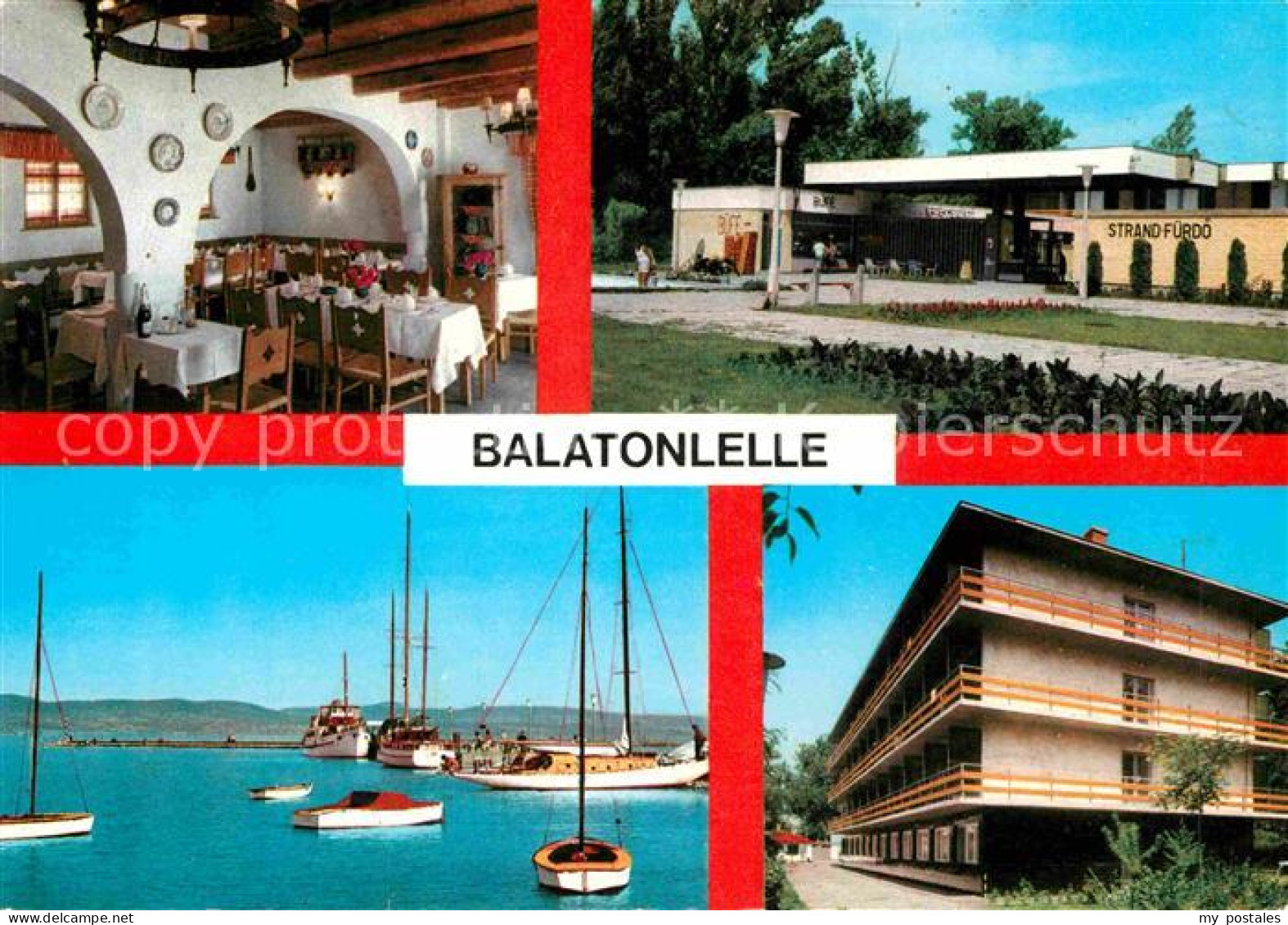 72733975 Balatonlelle Strandfuerdoe Strand Plattensee Restaurant Segelboot Balat - Ungarn