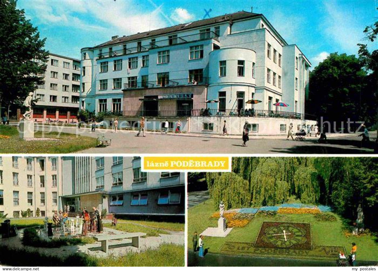 72733951 Podebrady Kurhaus Libensky Sanatorium Blumenuhr Podebrady - Tchéquie