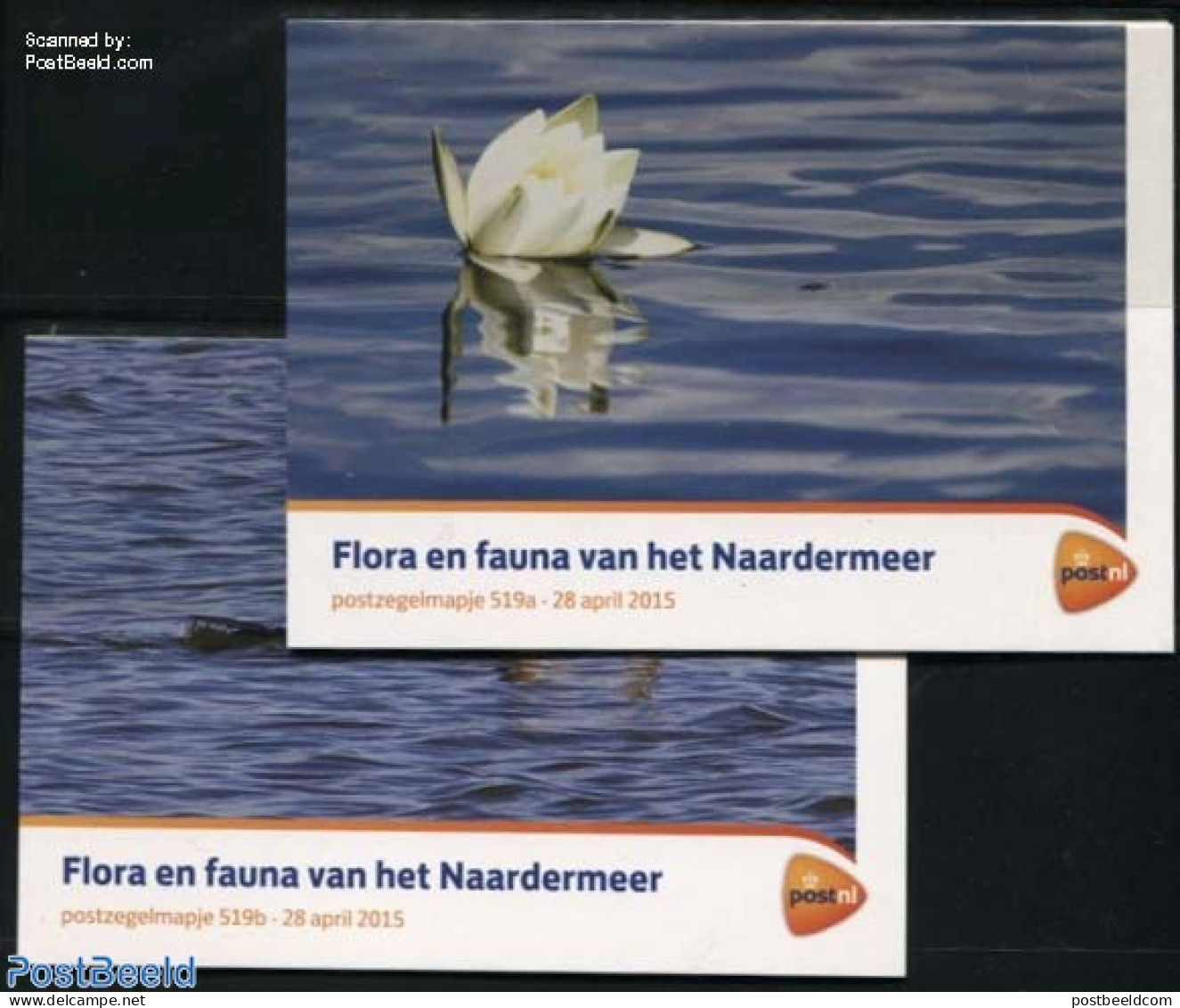 Netherlands 2015 Naardermeer 10v, Presentation Pack 519a+b, Mint NH, Nature - Transport - Various - Birds - Ducks - Fl.. - Ungebraucht