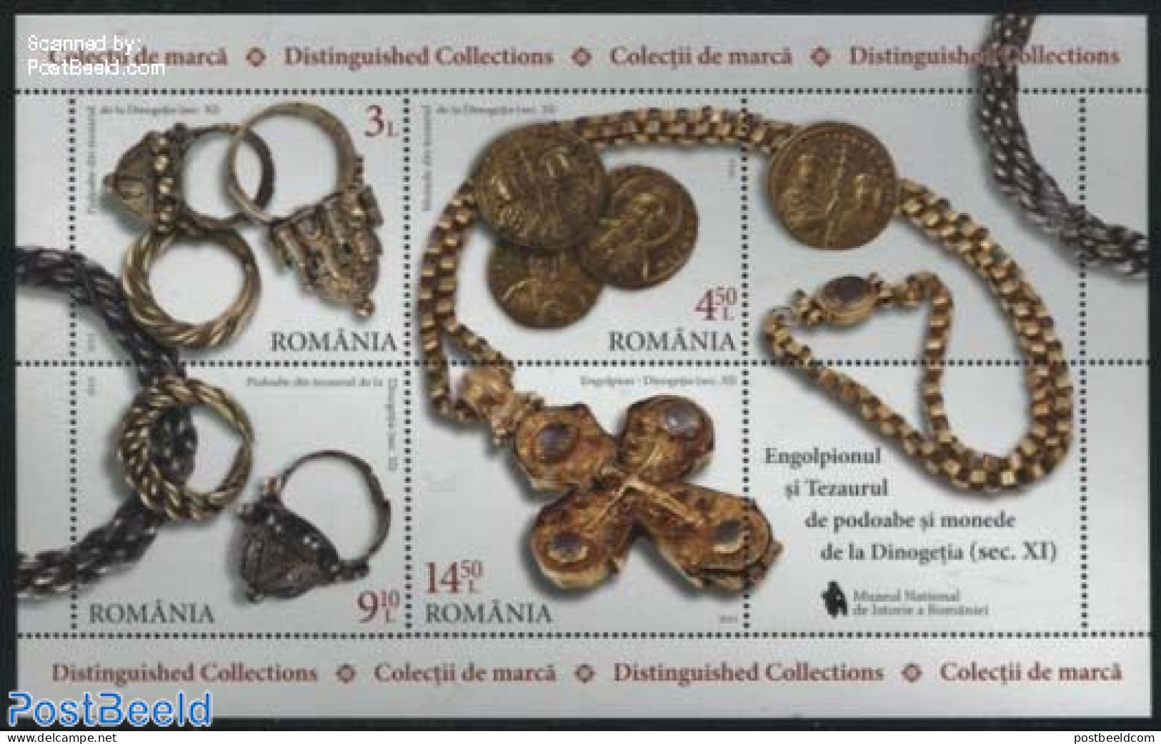 Romania 2015 Antique Jewellery S/s, Mint NH, Art - Art & Antique Objects - Unused Stamps