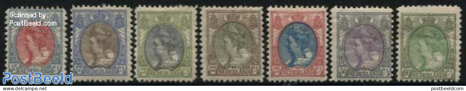 Netherlands 1920 Definitives 7v, Line Perf. 11.5:11, Unused (hinged) - Unused Stamps