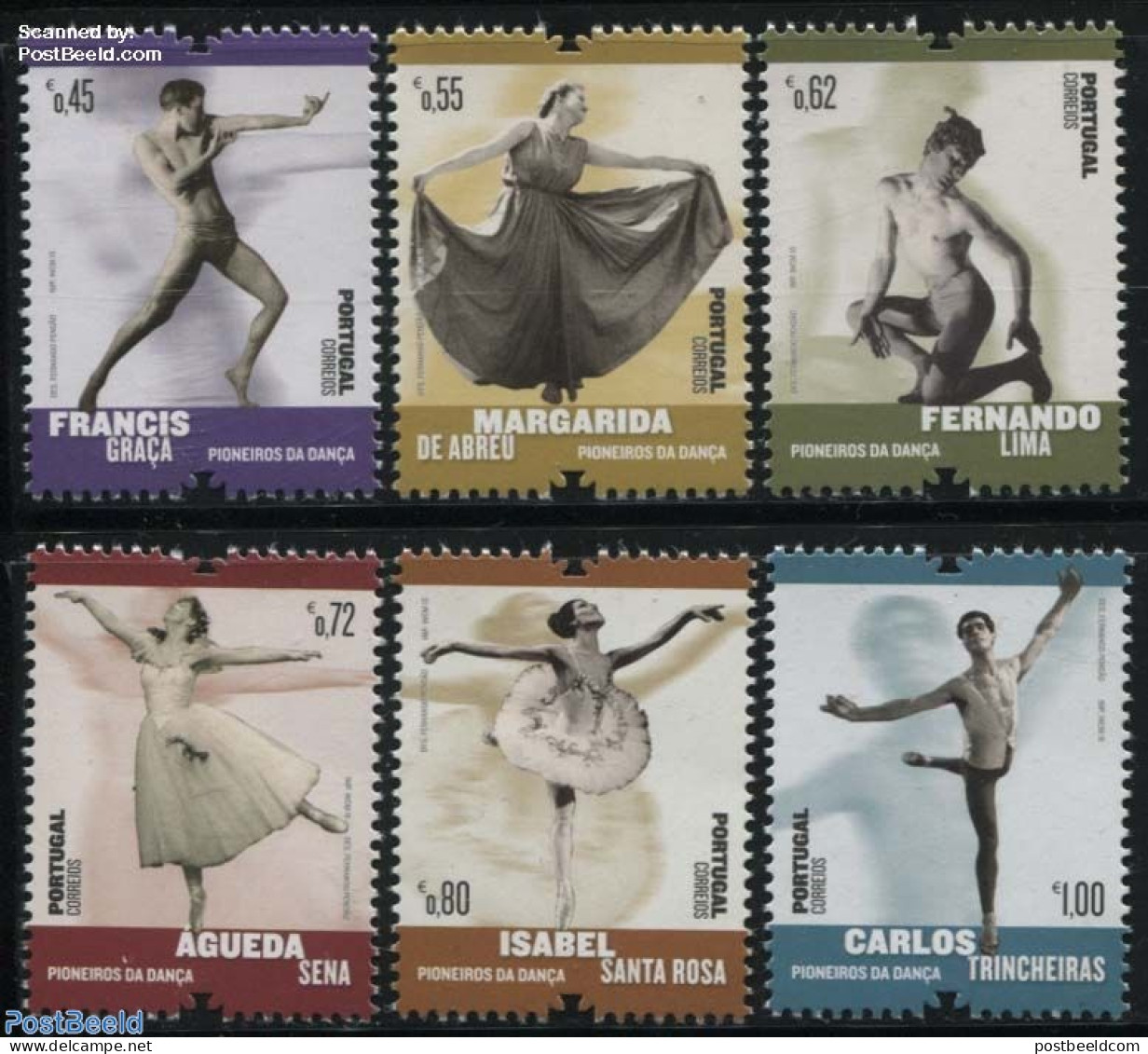 Portugal 2015 Dance Pioneers 6v, Mint NH, Performance Art - Dance & Ballet - Ongebruikt