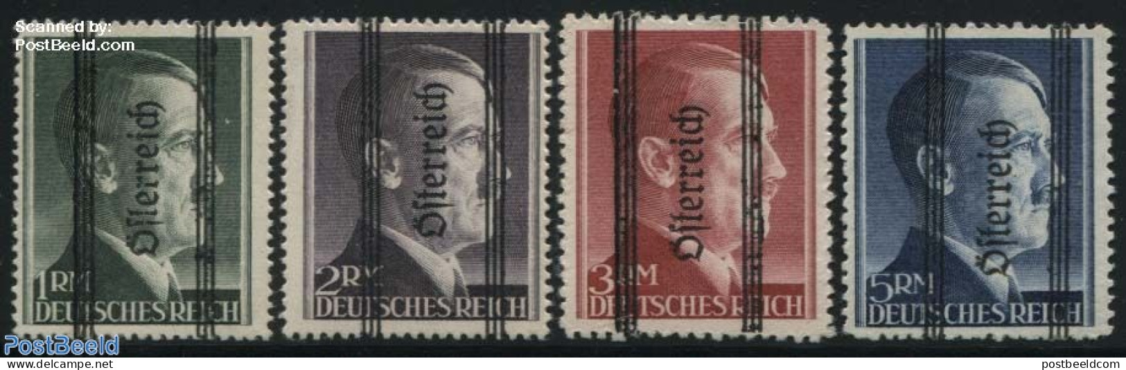 Austria 1945 Overprints 4v, Type II, Mint NH - Ungebraucht