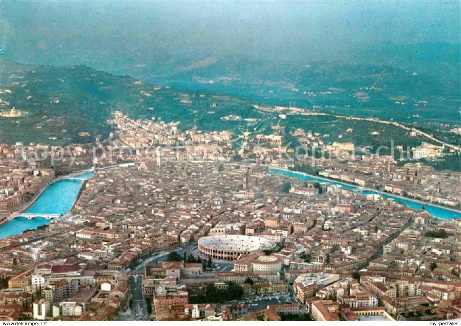 72733120 Verona Veneto Panorama Dall Aereo Verona - Autres & Non Classés