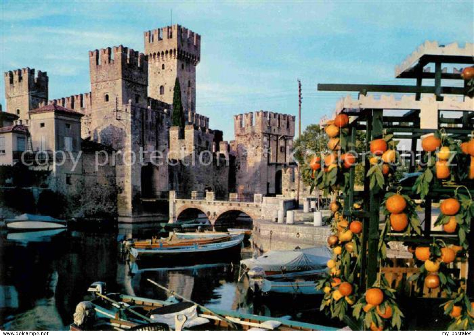 72733119 Sirmione Lago Di Garda Il Castello Schloss Suedfruechte Sirmione Lago D - Autres & Non Classés