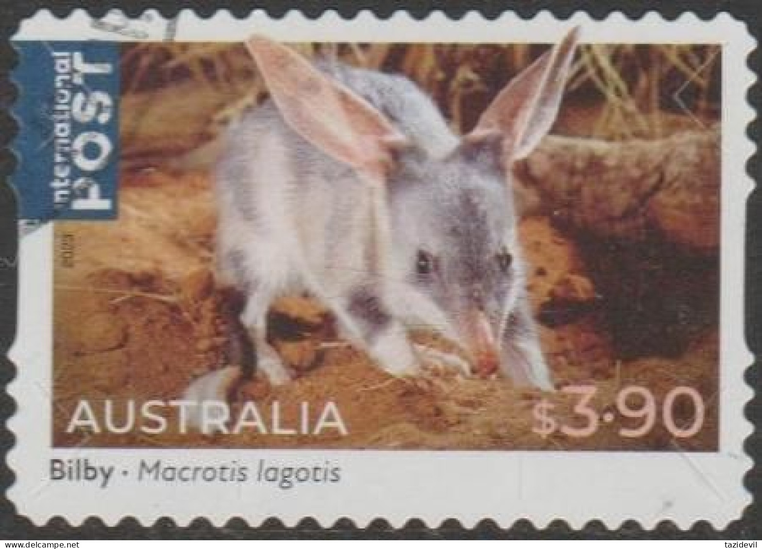 AUSTRALIA - DIE-CUT-USED 2023 $3.90 Native Animals, International - Bilby - Gebraucht