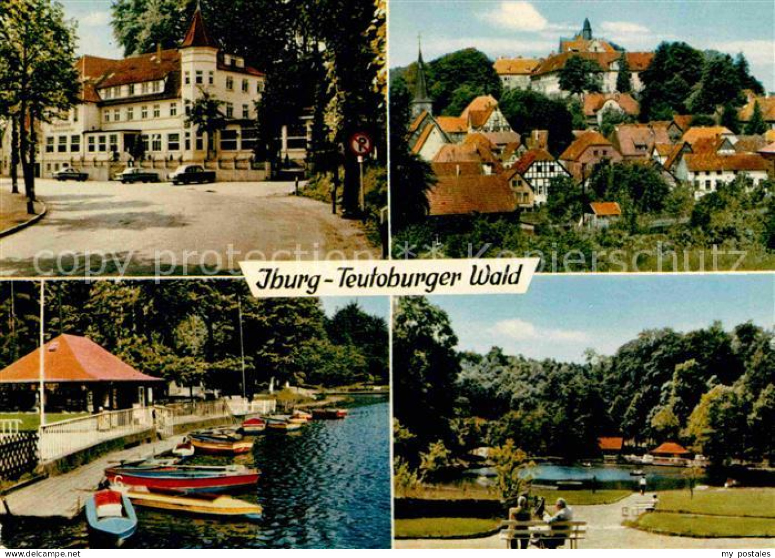 72731623 Iburg Teutoburger Wald Waldhotel Felsenkeller Bootsteg Park Bevergern - Sonstige & Ohne Zuordnung