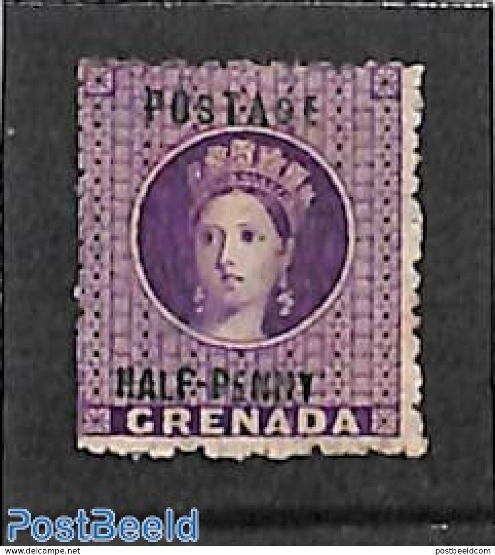 Grenada 1881 HALF-PENNY, Stamp Out Of Set, Without Gum, Unused (hinged) - Sonstige & Ohne Zuordnung