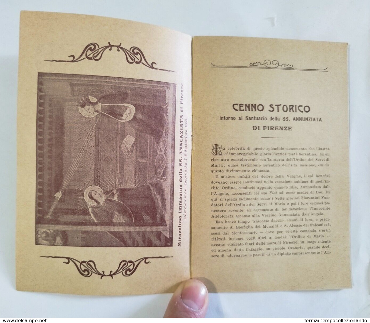Cs604 Libretto Ricordo Di Firenze Santuario Ss.annunziata - Colecciones