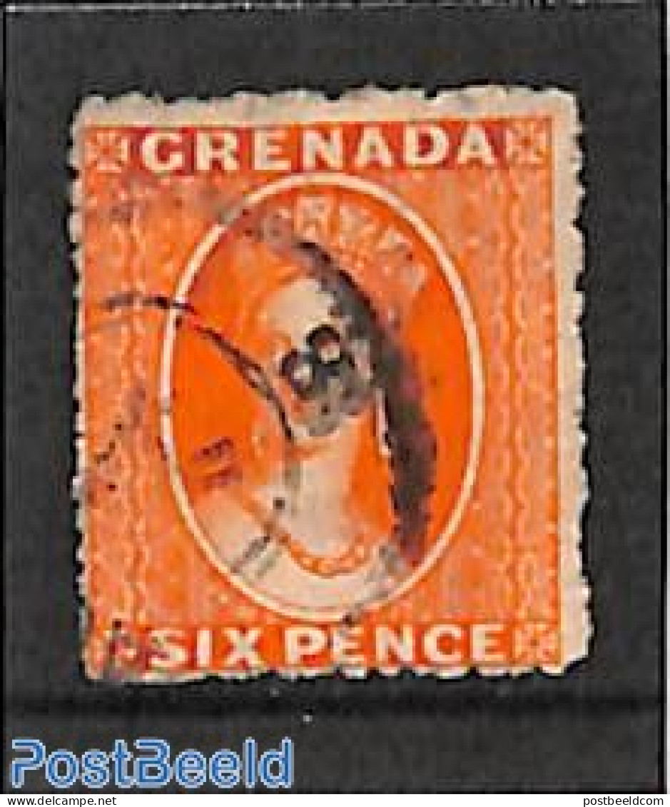 Grenada 1875 6d, Used, Used Stamps - Autres & Non Classés