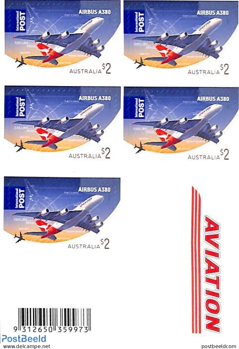 Australia 2008 Aviation Booklet S-a, Mint NH, Transport - Stamp Booklets - Aircraft & Aviation - Neufs
