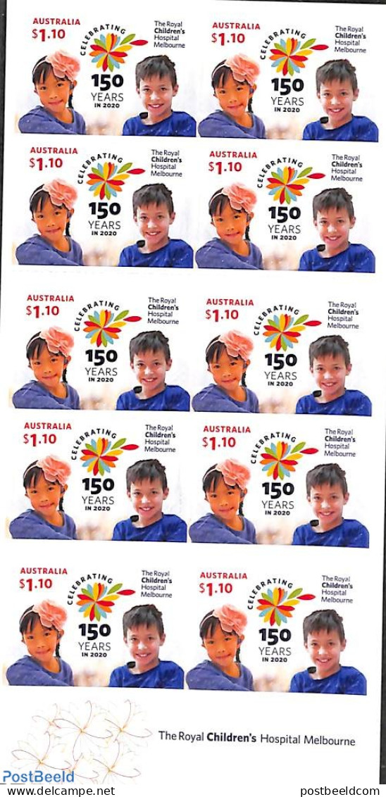 Australia 2020 Royal Children's Hospital Booklet S-a, Mint NH, Health - Health - Stamp Booklets - Ungebraucht