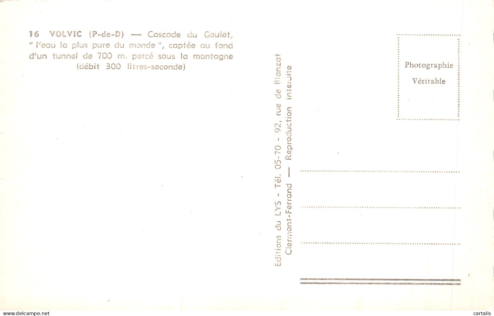 63-VOLVIC-N°4191-A/0117 - Volvic