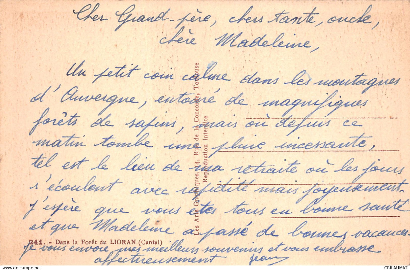 15-LE LIORAN FORET-N°5139-C/0005 - Sonstige & Ohne Zuordnung