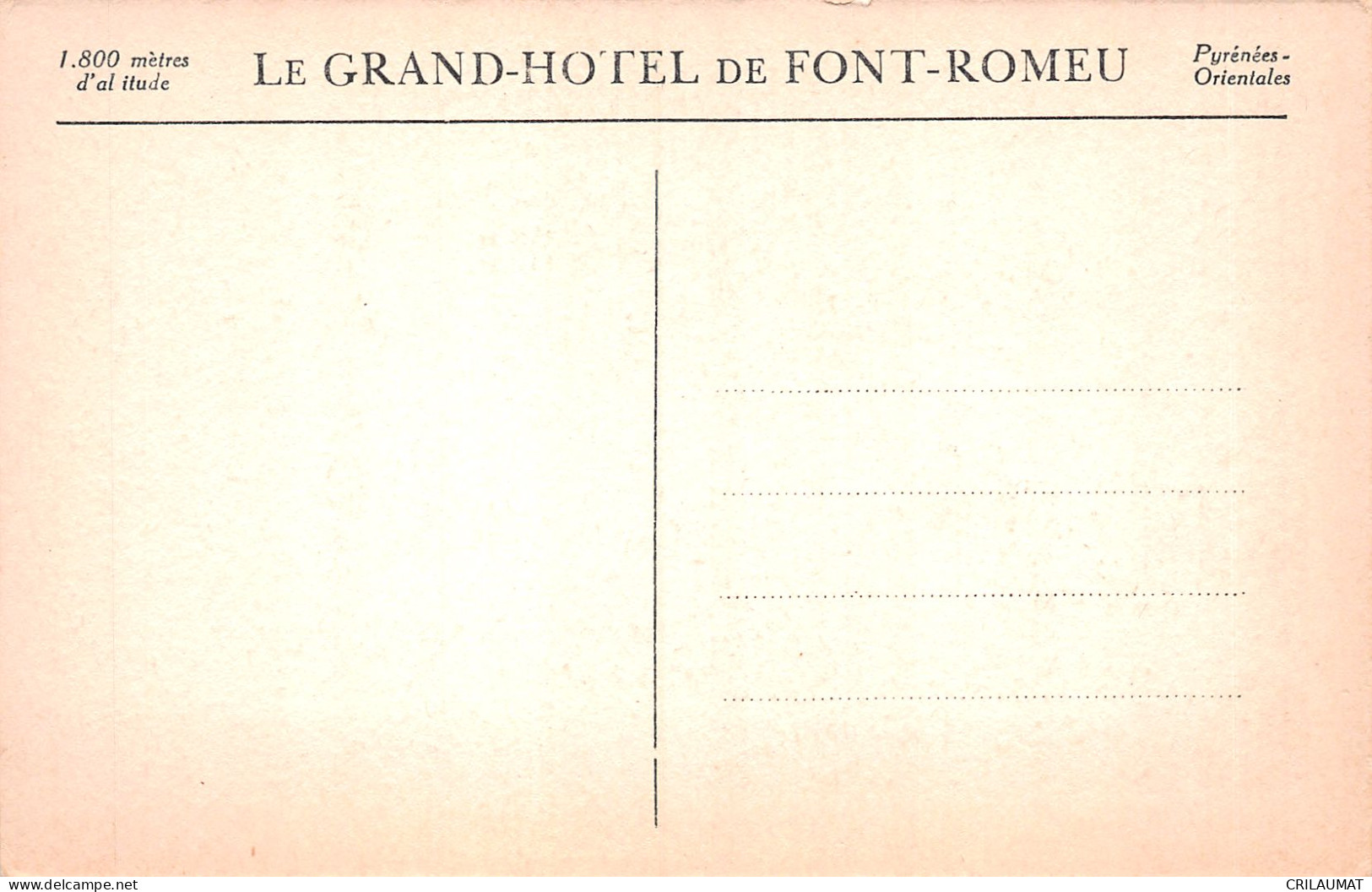 66-FONT ROMEU-N°5139-B/0269 - Other & Unclassified