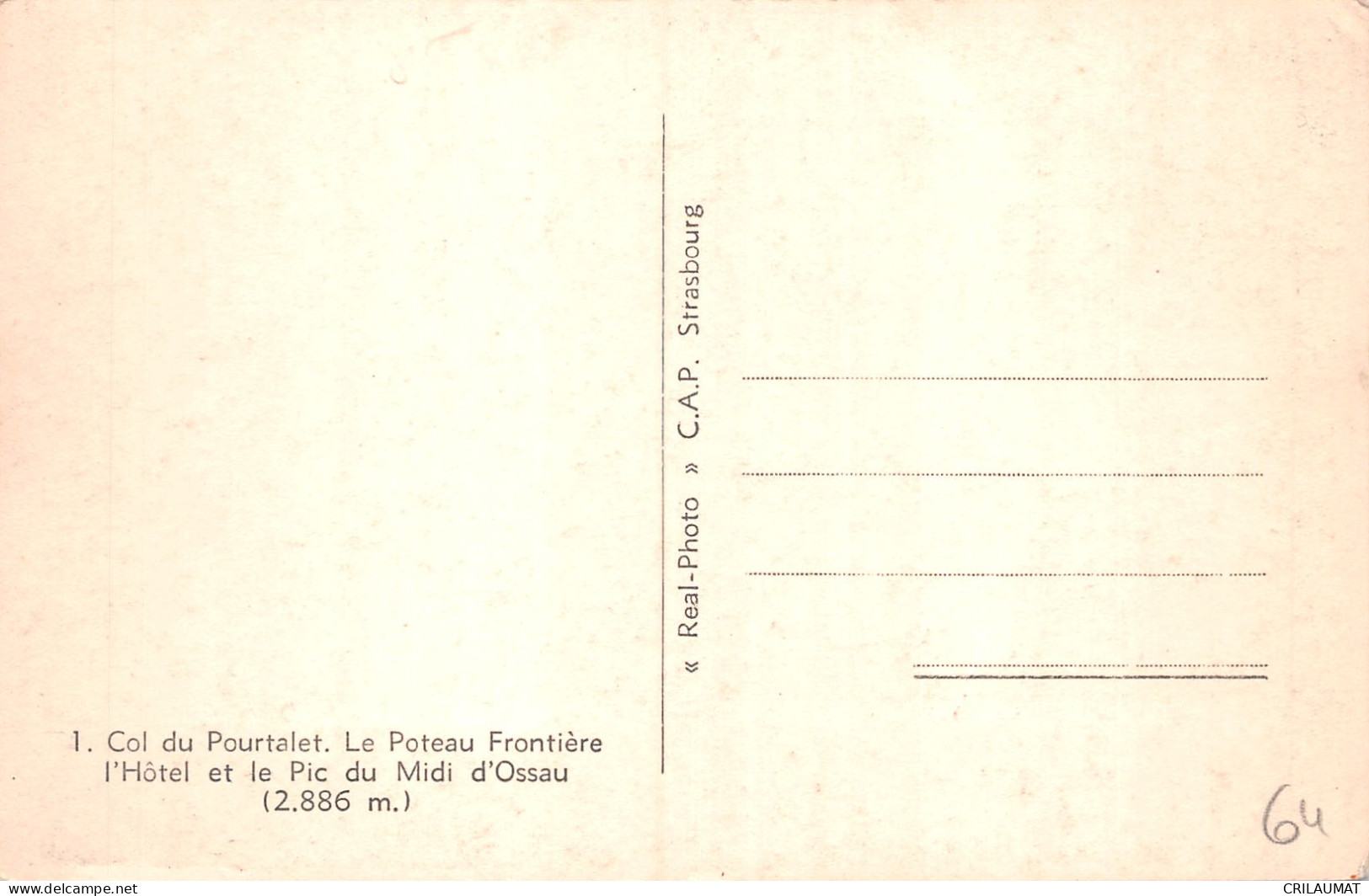 65-COL DU TOURMALET-N°5139-B/0231 - Sonstige & Ohne Zuordnung