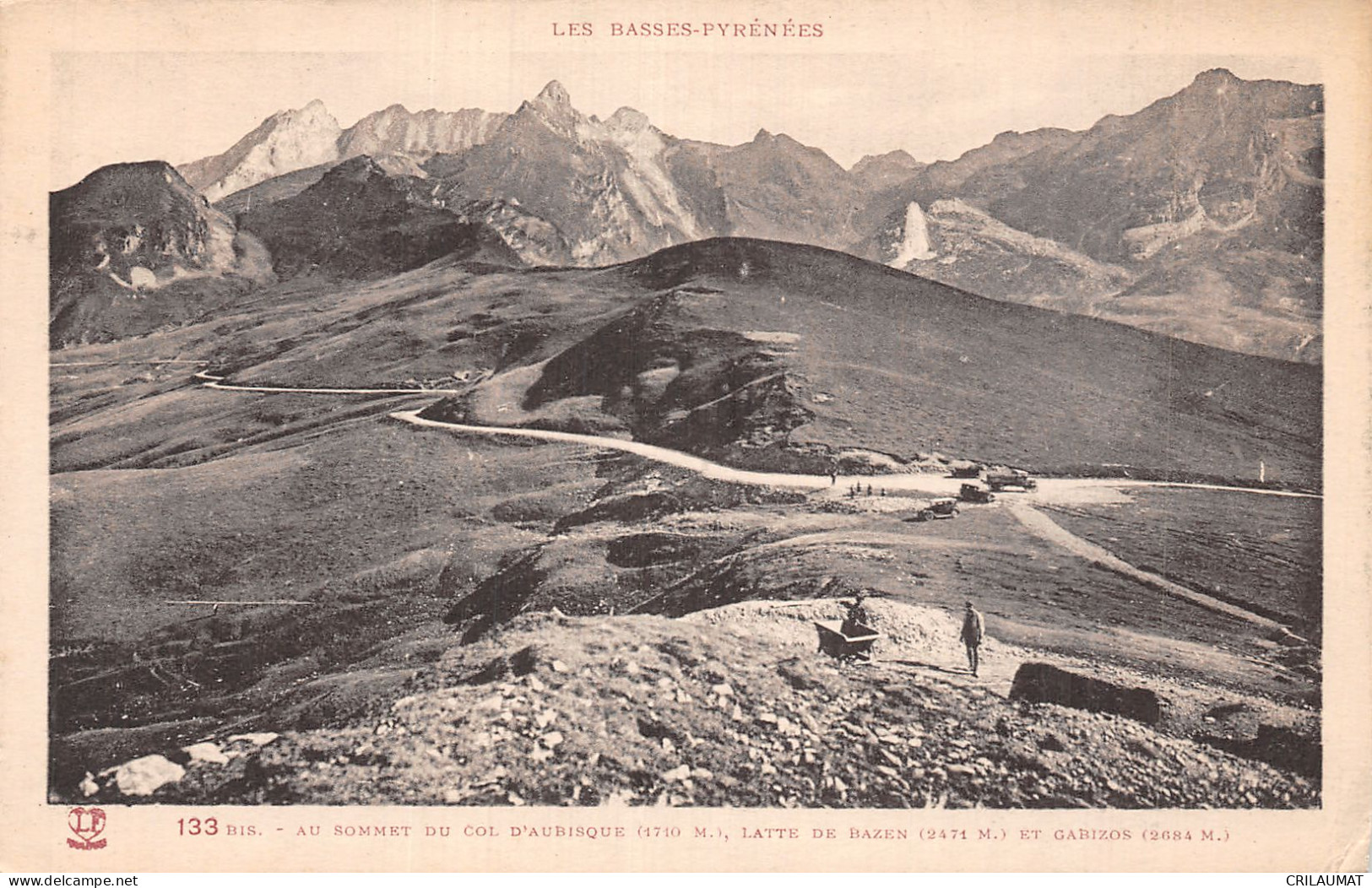 64-SOMMET DU COL D AUBISQUE LATTE DE BAZEN-N°5139-B/0199 - Other & Unclassified