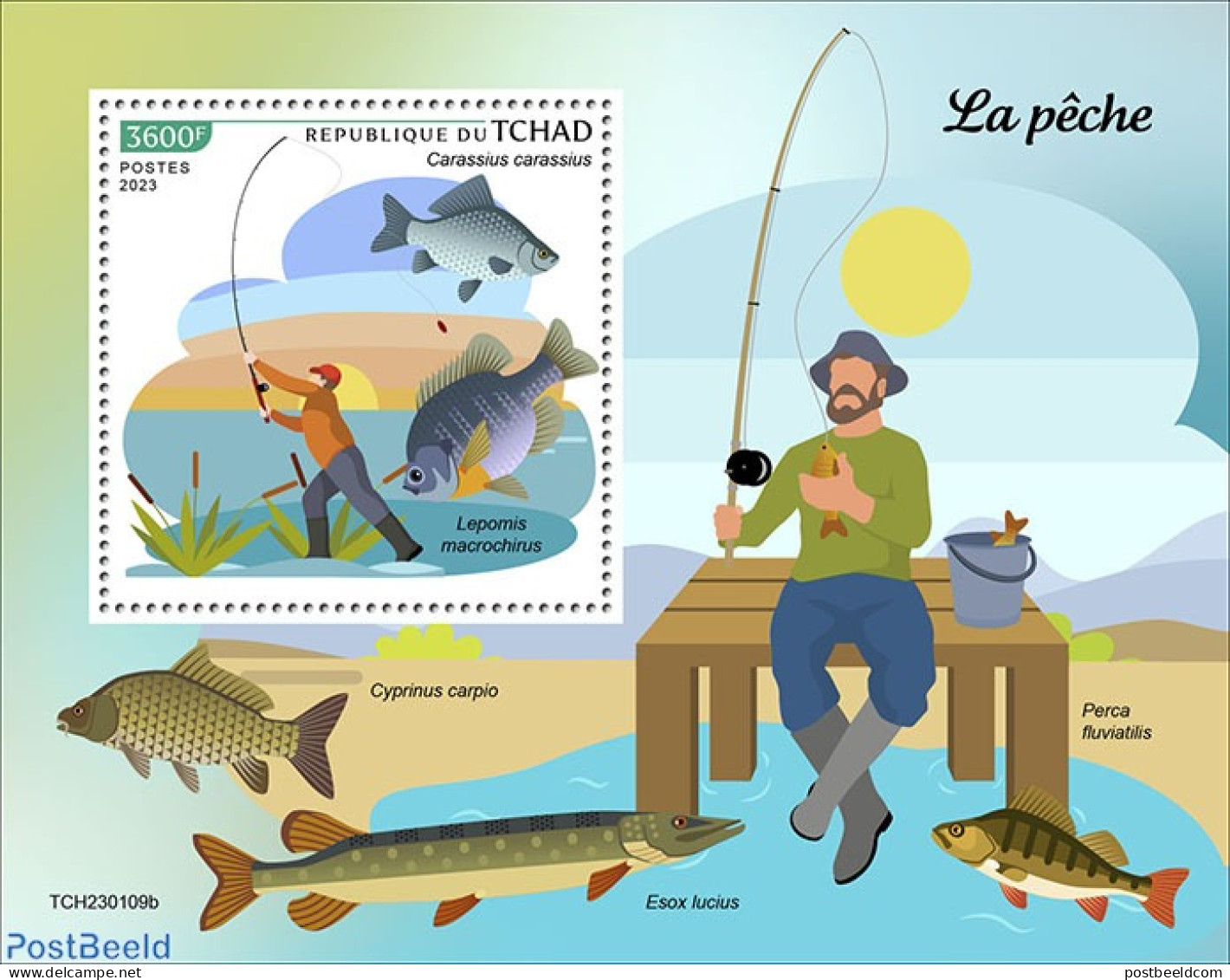 Chad 2023 Fishing, Mint NH, Nature - Fish - Fishing - Other & Unclassified