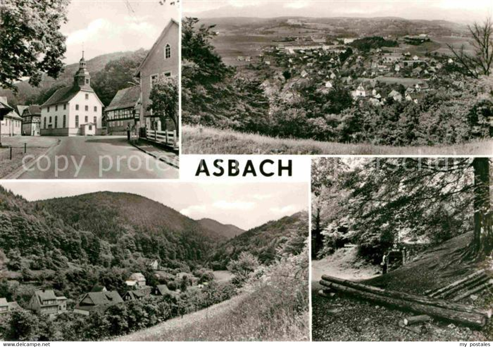 72730412 Asbach Schmalkalden Ortspartie An Der Kirche Landschaftspanorama Waldpa - Schmalkalden