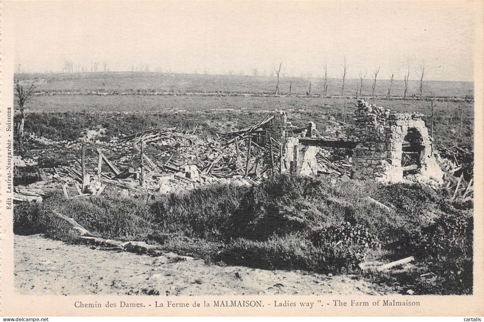 02-CHEMINS DES DAMES FERME DE LA MALMAISON-N°4191-C/0333 - Sonstige & Ohne Zuordnung