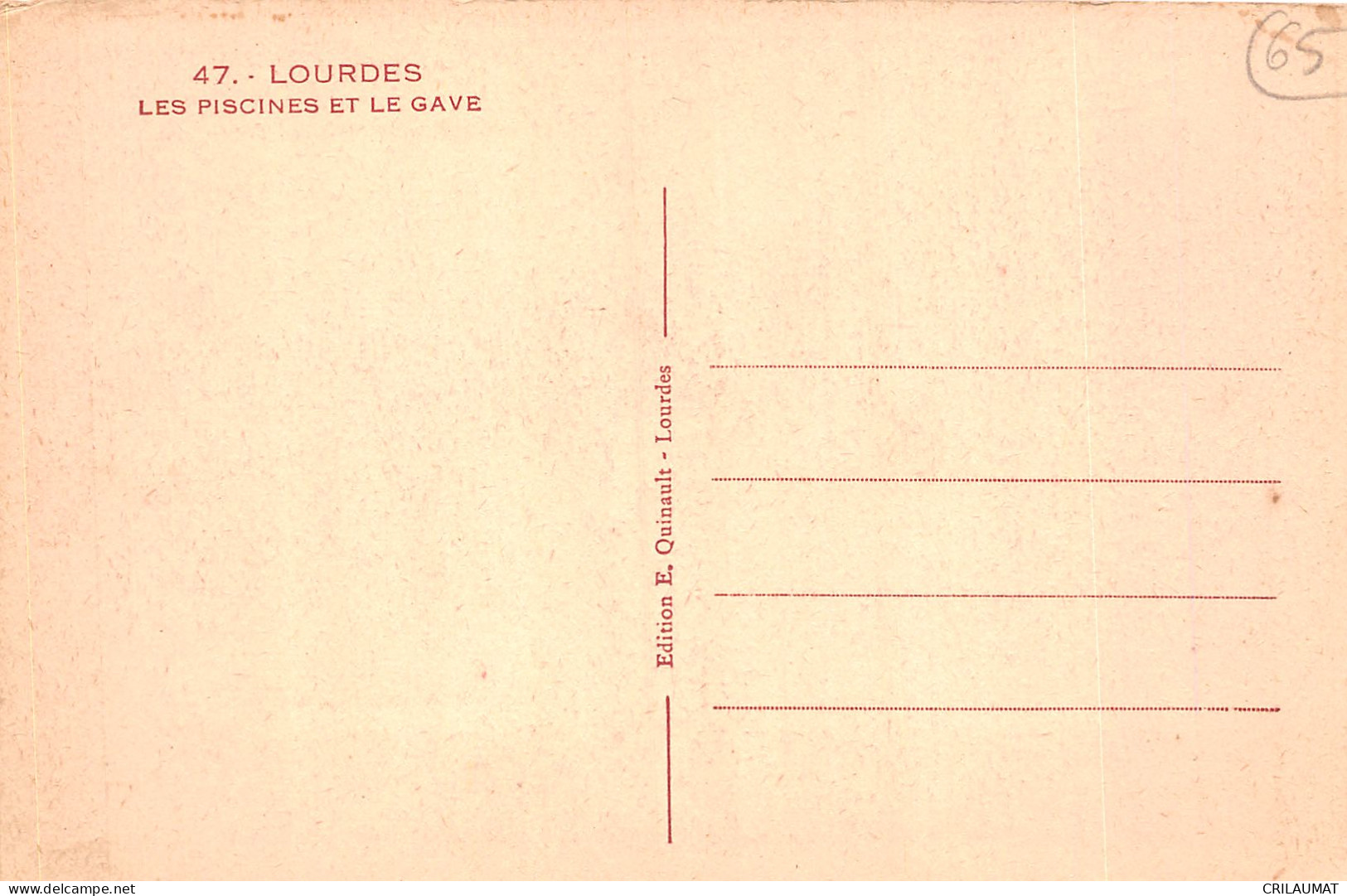 65-LOURDES-N°5139-E/0305 - Lourdes