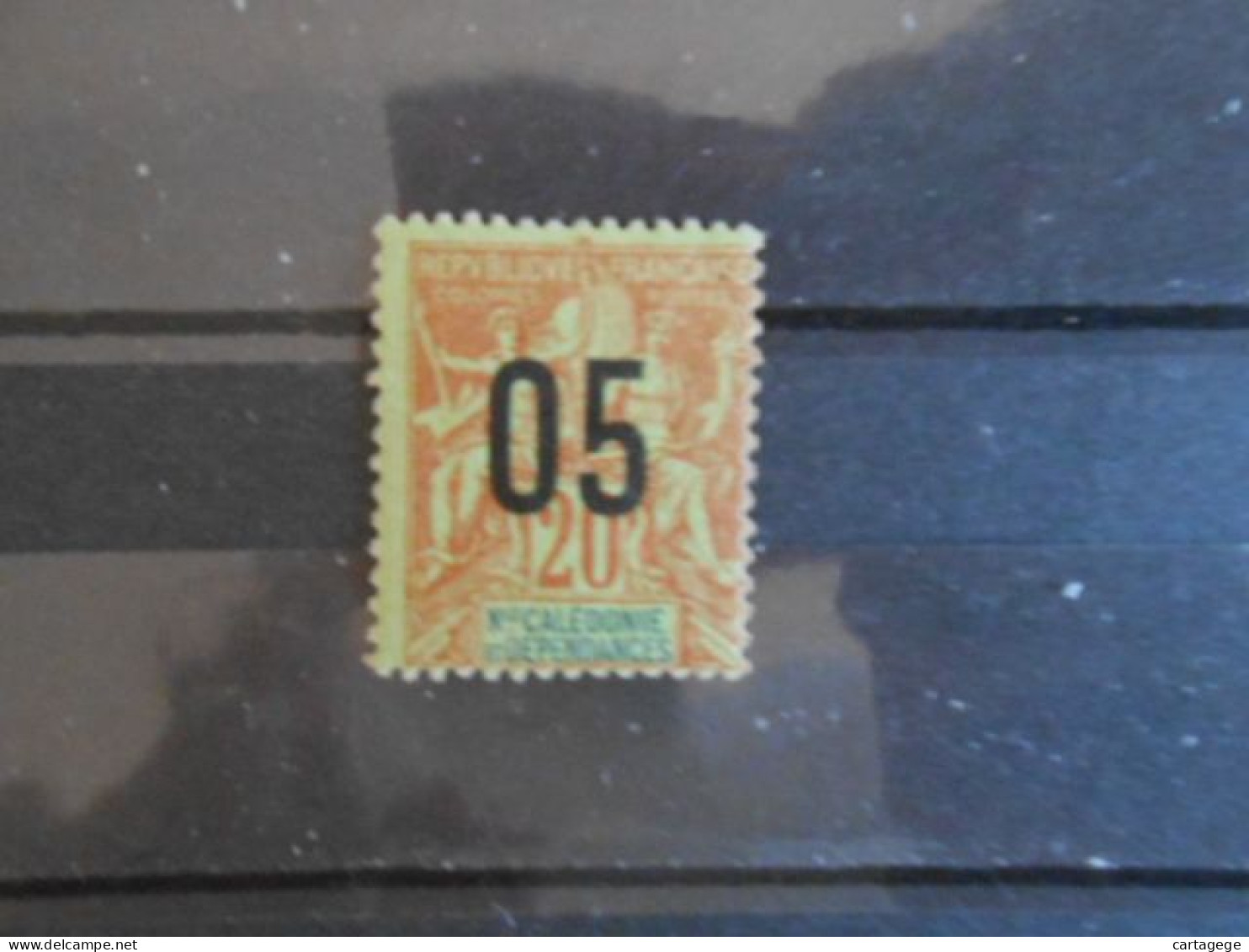 NOUVELLE-CALEDONIE YT 106 TYPE DUBOIS 05 S. 20c.* - Unused Stamps