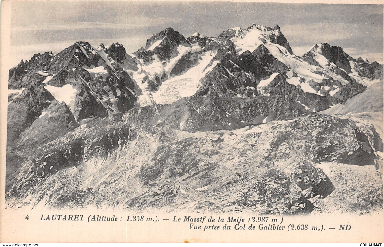 05-LAUTARET LE MASSIF DE LA MEIJE-N°5139-D/0269 - Altri & Non Classificati