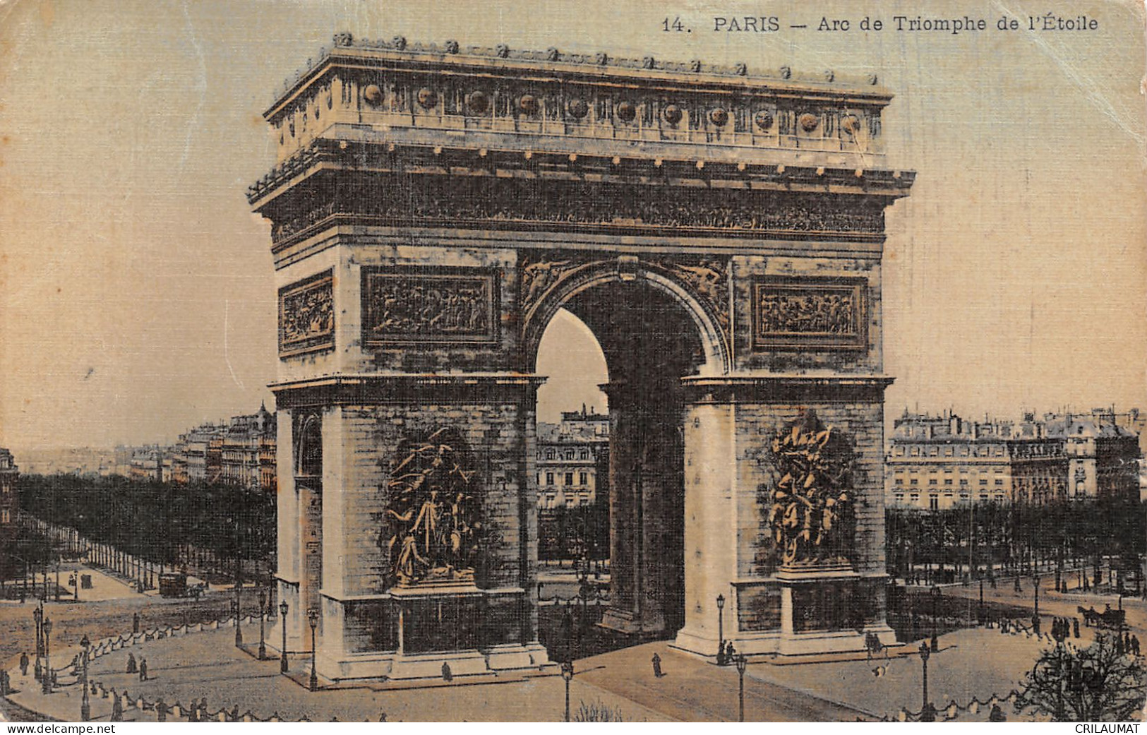 75-PARIS ARC DE TRIOMPHE-N°5139-C/0367 - Arc De Triomphe