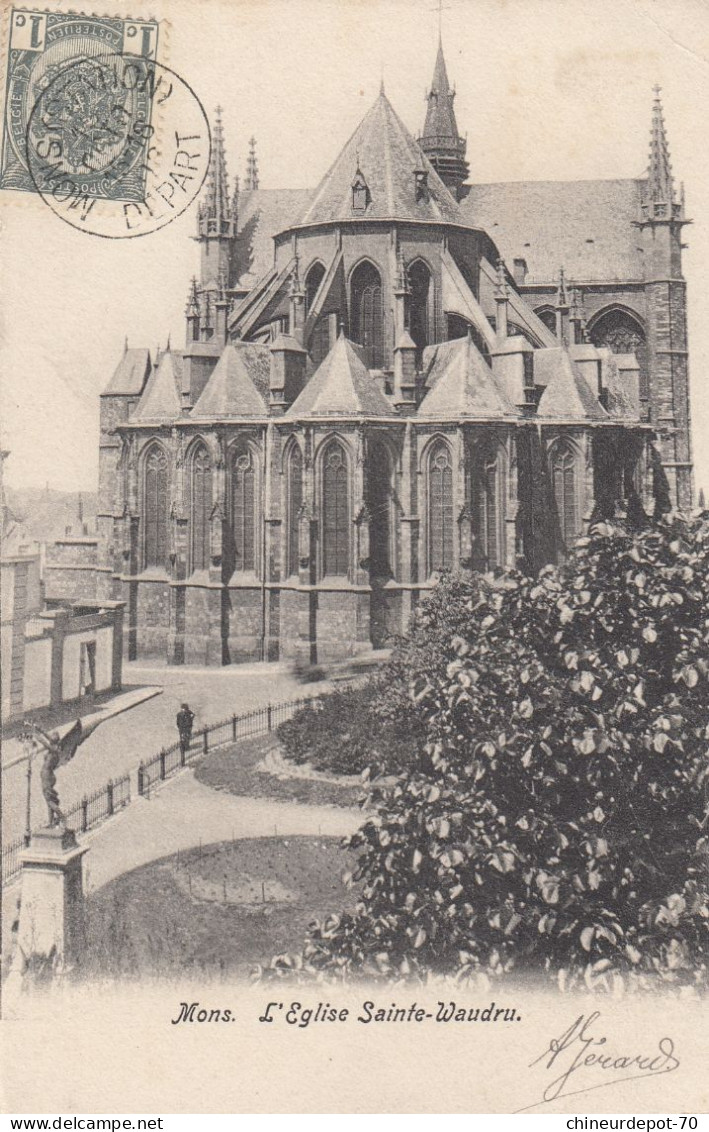 MONS    LA COLLEGIALE   SAINTE WAUDRU - Mons