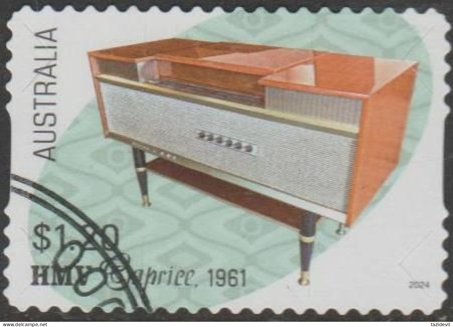 AUSTRALIA - DIE-CUT-USED 2024 $1.20 Retro Audio - HMV Caprice 1961 - Used Stamps