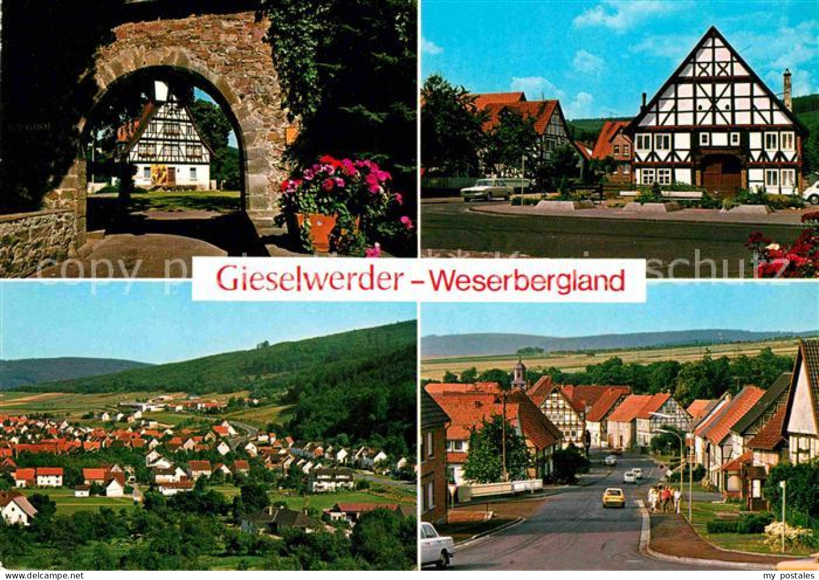 72729828 Gieselwerder Teilansicht Stadttor Fachwerkhaus Oberweser - Altri & Non Classificati