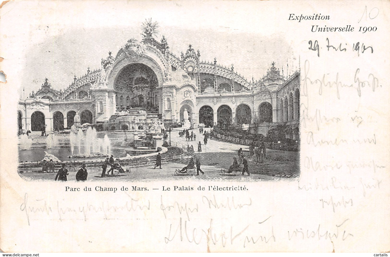 75-PARIS EXPO UNIVERSELLE 1900 PARC DU CHAMP DE MARS-N°4191-G/0033 - Expositions