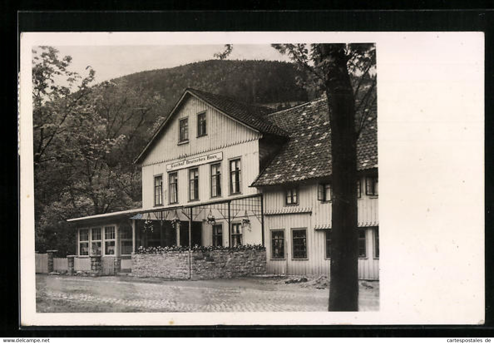 AK Oker Am Harz, Hotel-Pension Deutsches Haus A. Halscheidt, Strassenansicht  - Sonstige & Ohne Zuordnung