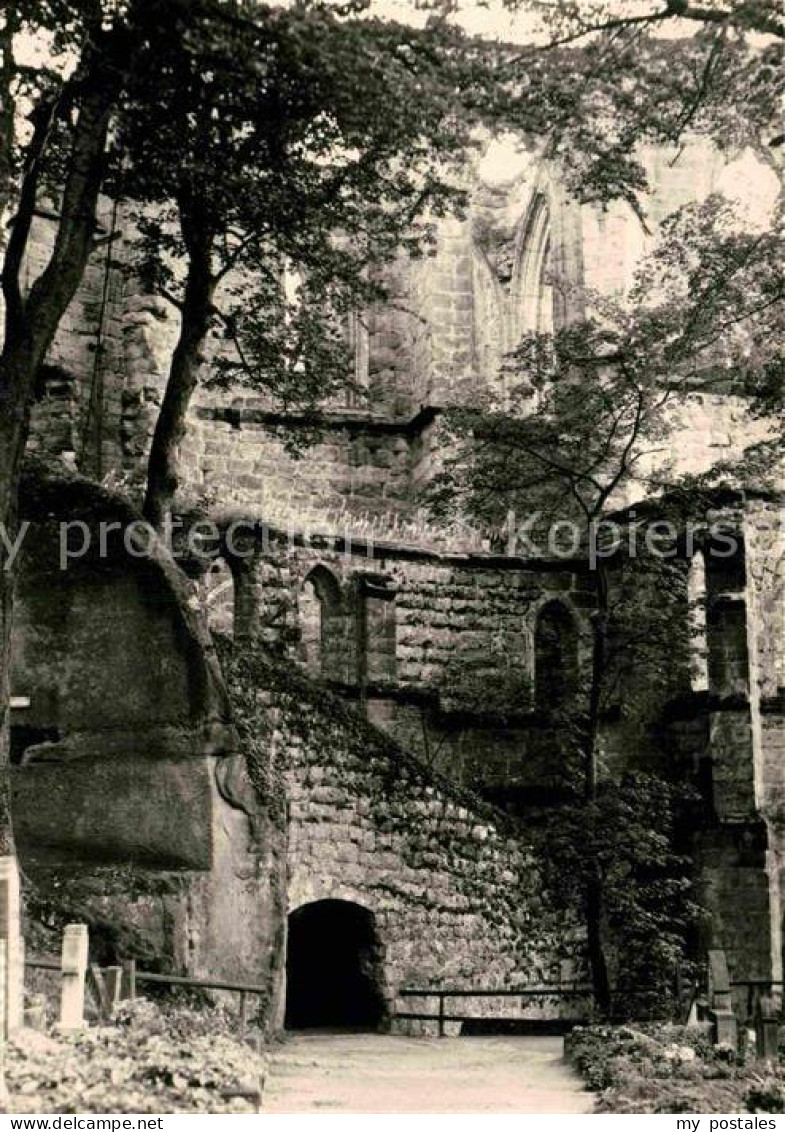 72729732 Oybin Blick Vom Bergfriedhof Zur Klosterkirche Ruine Zittauer Gebirge K - Oybin