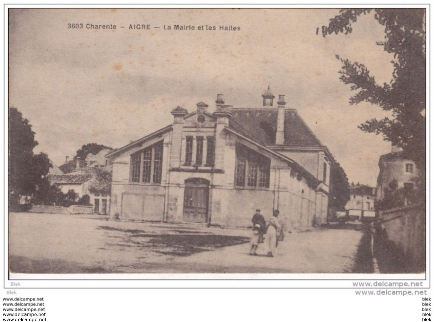 16. Charente :  Aigre :  La Mairie Et Les Halles . - Otros & Sin Clasificación