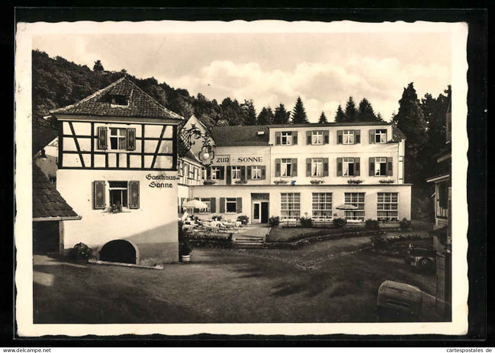 AK Badenweiler /Schwarzwald, Hotel Restaurant Zur Sonne  - Badenweiler