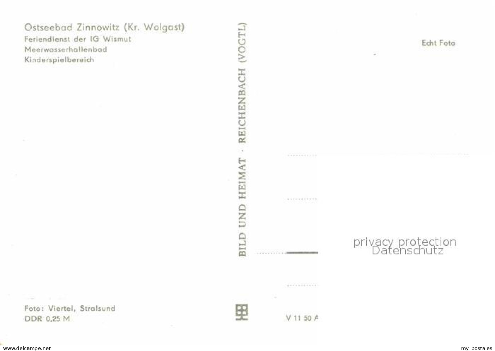 72729718 Zinnowitz Ostseebad Feriendienst Der IG Wismut Meerwasserschwimmbad Zin - Zinnowitz