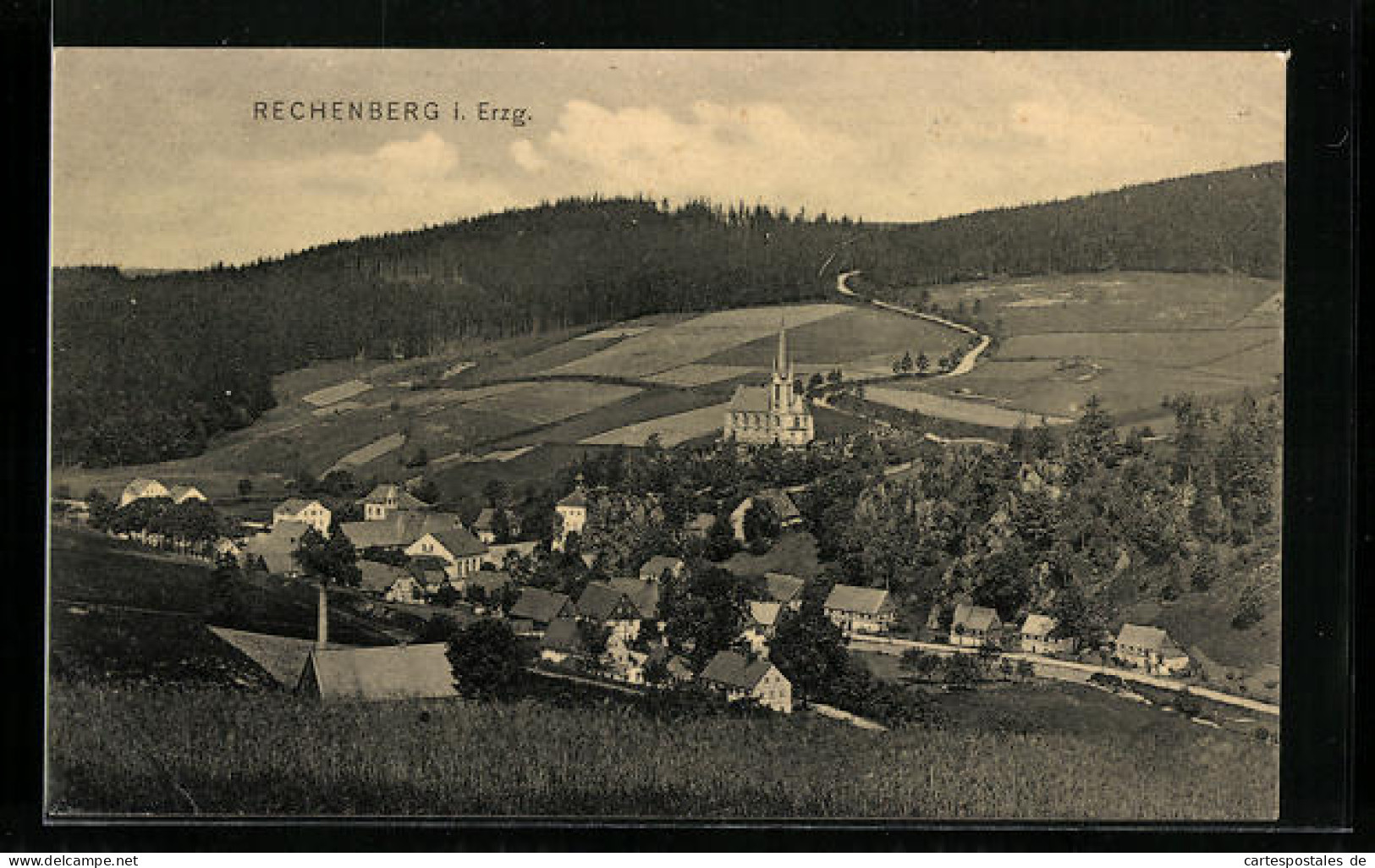 AK Rechenberg I. Erzg., Gesamtansicht Aus Der Vogelschau  - Sonstige & Ohne Zuordnung